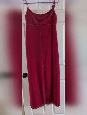 coral pink bridesmaid dresses BABARONI Flutter Sleeves Long Chiffon Bridesmaid Dresses-Papaya Plus Size, Papaya / US18 main image 1